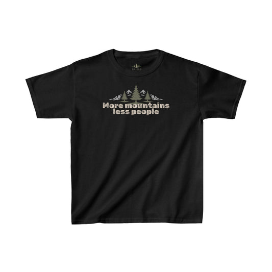 More Mountains, Less People Kids Tee