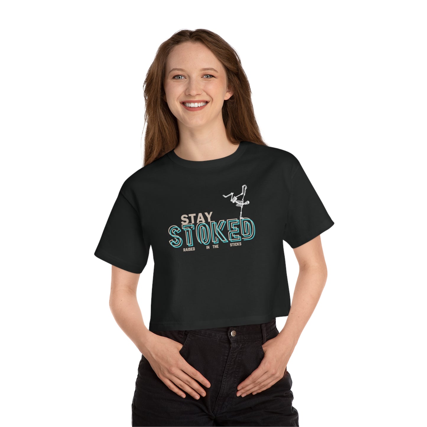 Stay Stoked Women's Cropped Tee